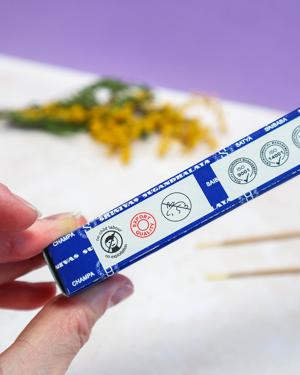 Encens naturel Nag Champa Satya Sai Baba qualité export Inde