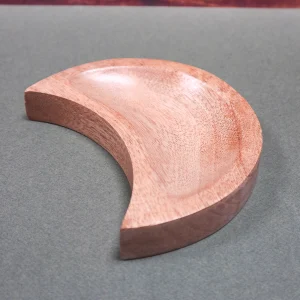 Coupelle croissant de lune en bois de manguier